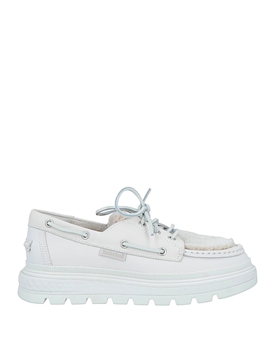 TIMBERLAND Loafers Off white Soft Leather, Textile fibres