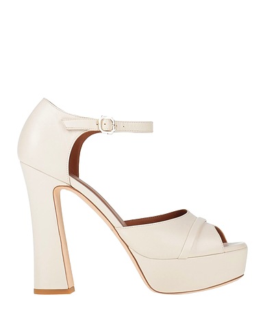 MALONE SOULIERS Sandali Beige Fibre tessili
