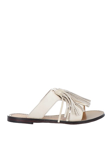 TWINSET Sandals Off white Soft Leather