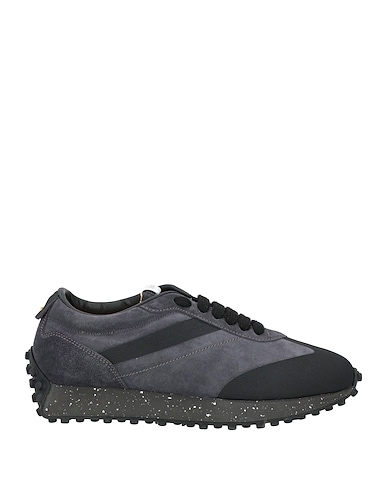 DOUCAL'S Sneakers Grey Soft Leather, Textile fibers