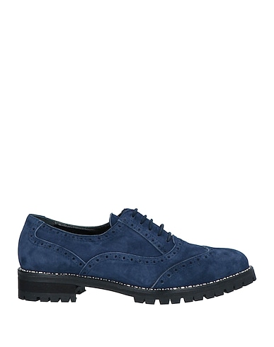 BRUGLIA Laced shoes Navy Leather