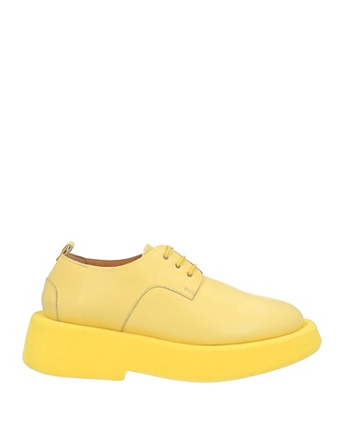 MARSÈLL Laced shoes Yellow Soft Leather