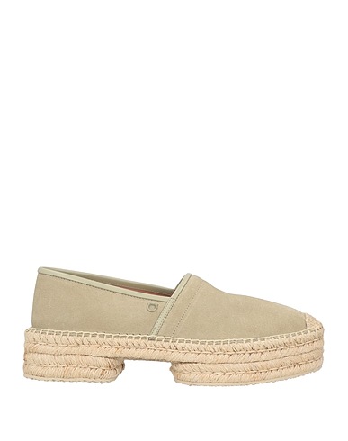 FERRAGAMO Espadrilles Sage green Leather, Calfskin