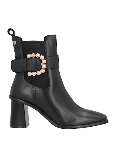 GIOSEPPO Ankle boot Black Soft Leather, Textile fibres