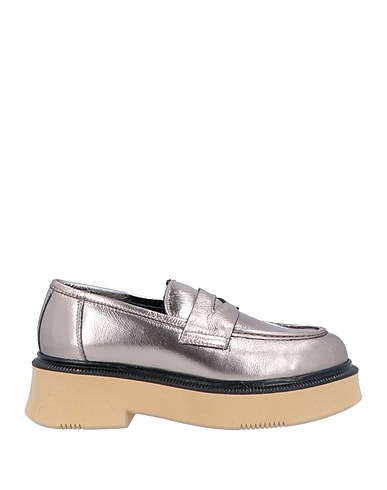 NILA & NILA Loafers Silver Soft Leather