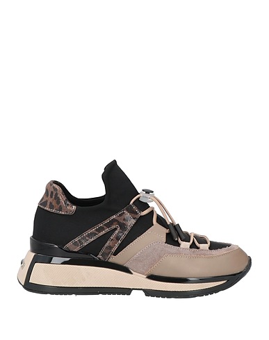 NILA & NILA Sneakers Tortora Pelle, Fibre tessili
