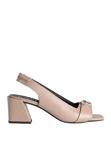 FURLA Sandals Taupe Soft Leather