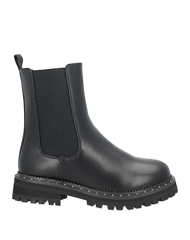 PATRIZIA PEPE Ankle boot Black Textile fibers