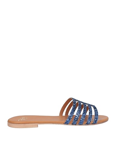 PERNILLE PARIS Sandali Blu navy Fibre tessili