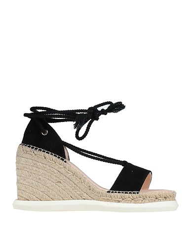 FABI Espadrilles Black Leather