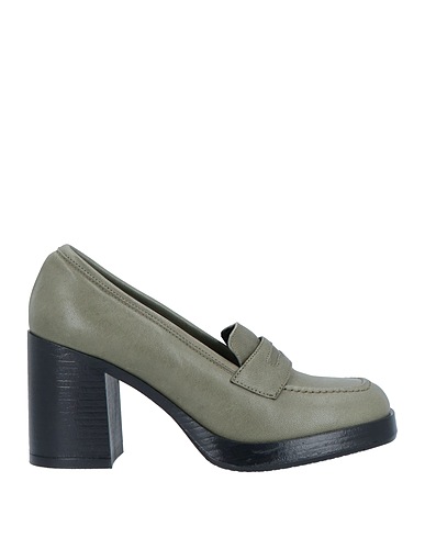 OROSCURO Loafers Sage green Calfskin