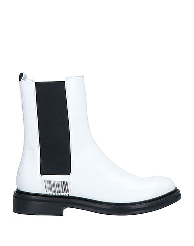 FABI Ankle boot White Soft Leather