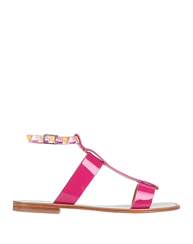 FABI Sandals Magenta Soft Leather