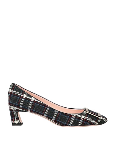ROGER VIVIER Court Dark green Textile fibres
