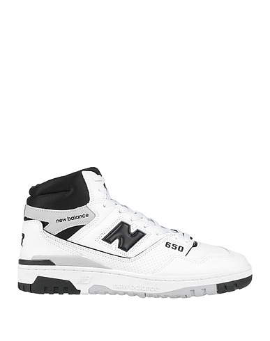 NEW BALANCE Sneakers 650 White Soft Leather, Textile fibres