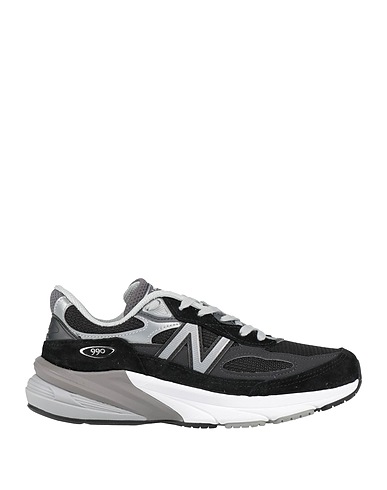NEW BALANCE Sneakers 990 Black Leather, Textile fibres