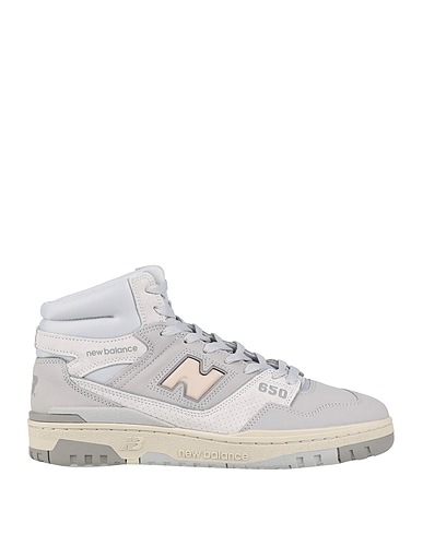 NEW BALANCE Sneakers 650 Light grey Soft Leather, Textile fibres