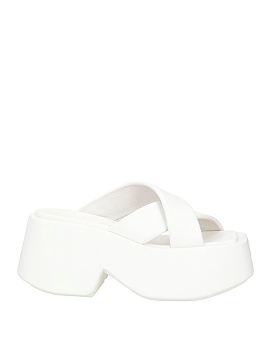 MARSÈLL Sandals White Soft Leather