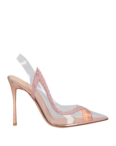 GIANVITO ROSSI Court Pink Leather, Plexiglas®