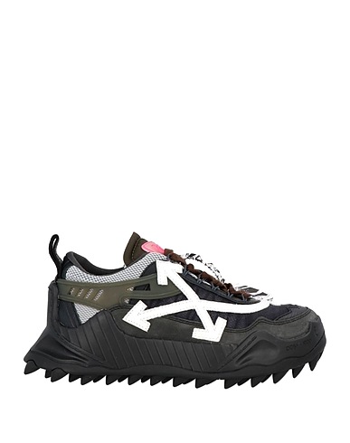 OFF-WHITE™ Sneakers Noir Cuir, Fibres textiles