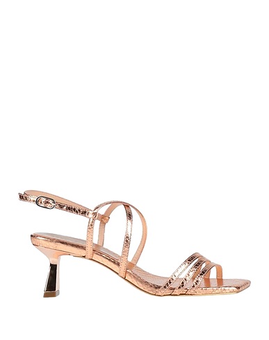 GOLD & ROUGE Sandals Rose gold Soft Leather