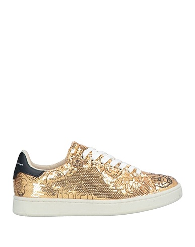 MOACONCEPT Sneakers Gold Soft Leather, Textile fibers