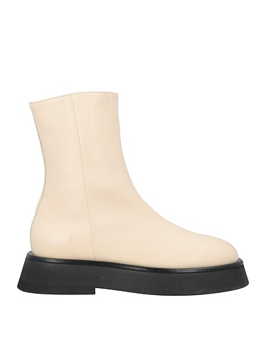 WANDLER Ankle boot Cream Lambskin