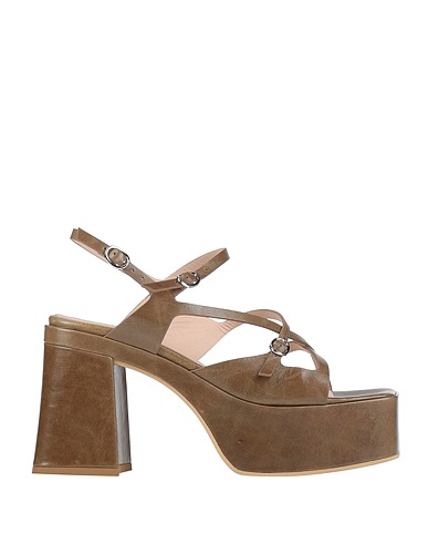 FRU.IT Sandals Military green Kangaroo skin