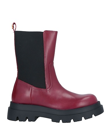 TWINSET Ankle boot Burgundy Soft Leather