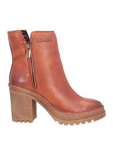 LOVETOLOVE® Ankle boot Tan Textile fibers