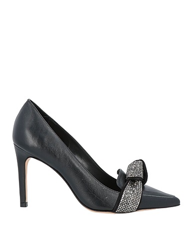 VICENZA) Court Black Soft Leather