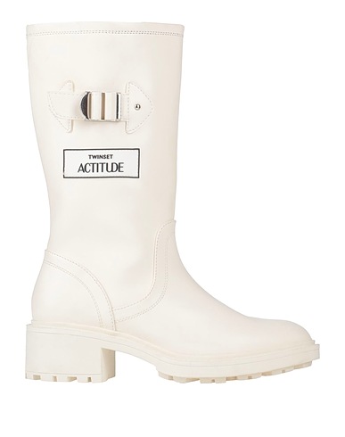 ACTITUDE by TWINSET Boots Cream Textile fibres