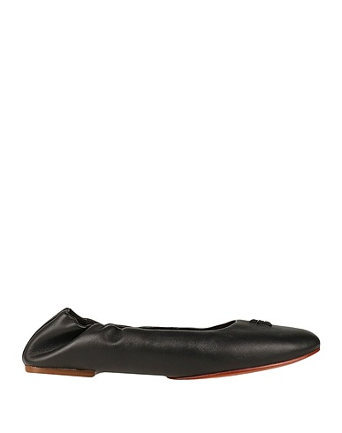 TOMMY HILFIGER Ballet flats Black Soft Leather
