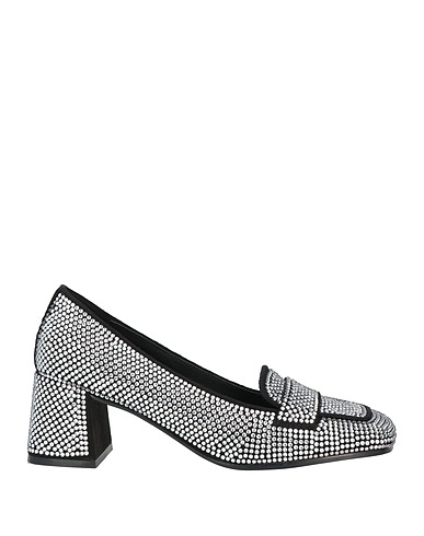 BIBI LOU Loafers Silver Textile fibers
