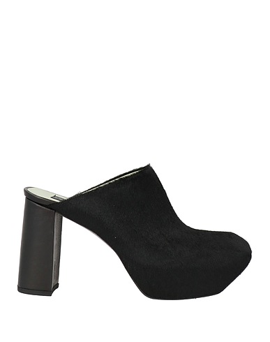 MALLONI Mules und Clogs Schwarz Leder