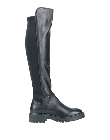 GUESS Stivali Nero Pelle, Fibre tessili