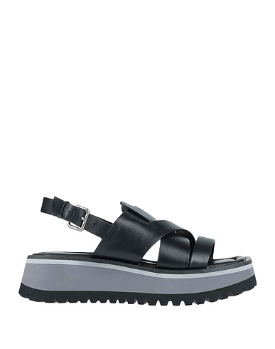 RAHYA GREY Sandali Nero Pelle