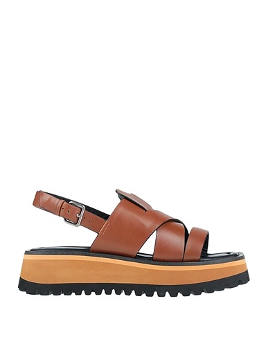 RAHYA GREY Sandals Brown Soft Leather