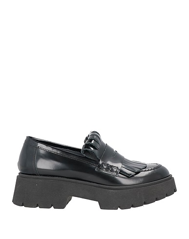 JANET & JANET Loafers Black Soft Leather