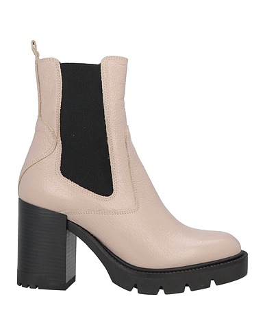 JANET & JANET Ankle boot Beige Soft Leather