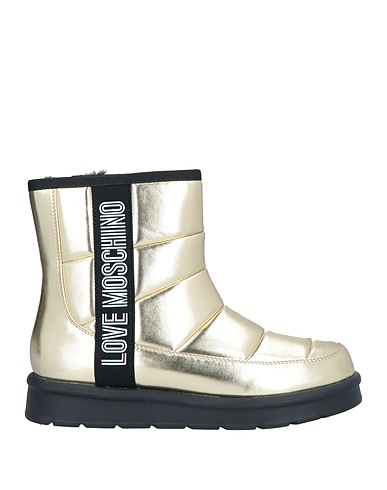 LOVE MOSCHINO Stivaletti Oro Fibre tessili