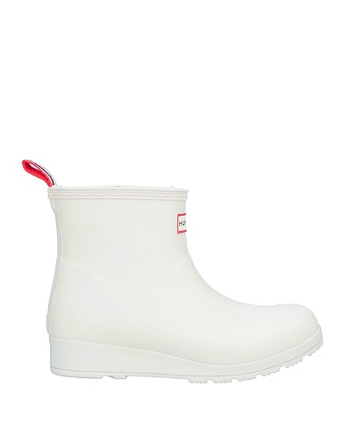 HUNTER Ankle boot Off white Rubber