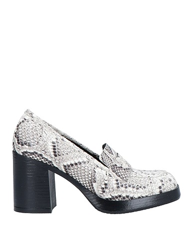 OROSCURO Loafers Light grey Soft Leather