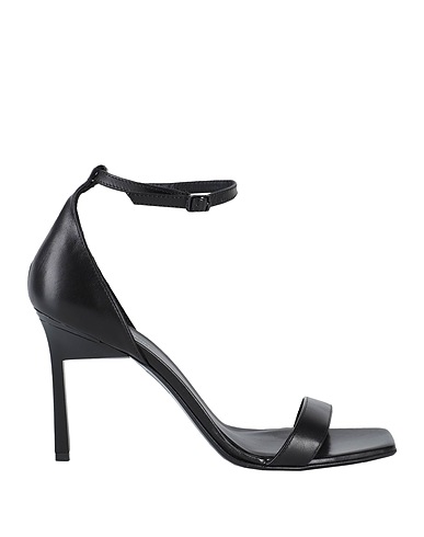 CALVIN KLEIN Sandalen Schwarz Leder