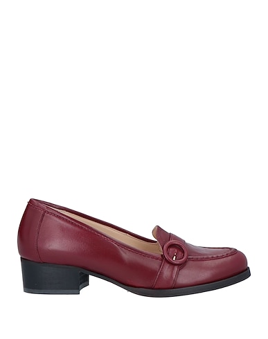 OROSCURO Loafers Burgundy Textile fibres