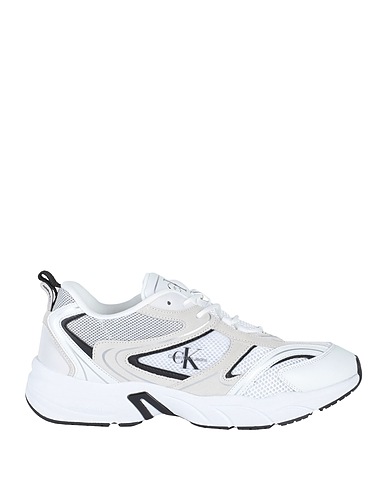CALVIN KLEIN JEANS Sneakers Weiß 100% Recyceltes Polyester, Leder
