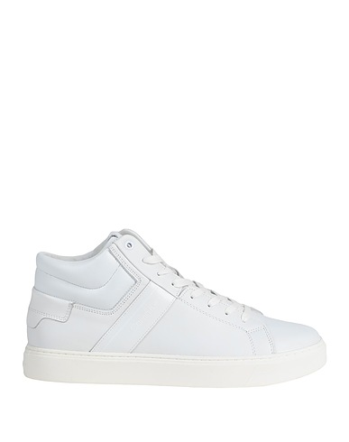 CALVIN KLEIN Sneakers White 79% Soft Leather, 21% Polyurethane