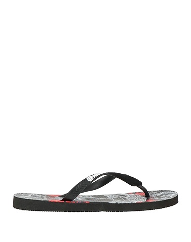 PHILIPP PLEIN Flip flops Black Rubber