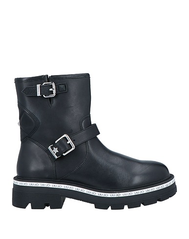 LIU •JO Ankle boot Black Textile fibres