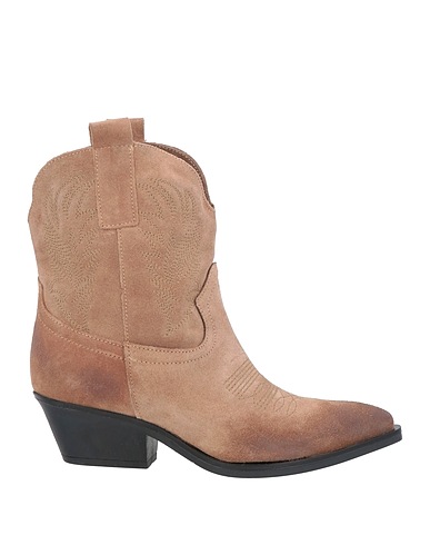 BRAWN'S Ankle boot Light brown Leather